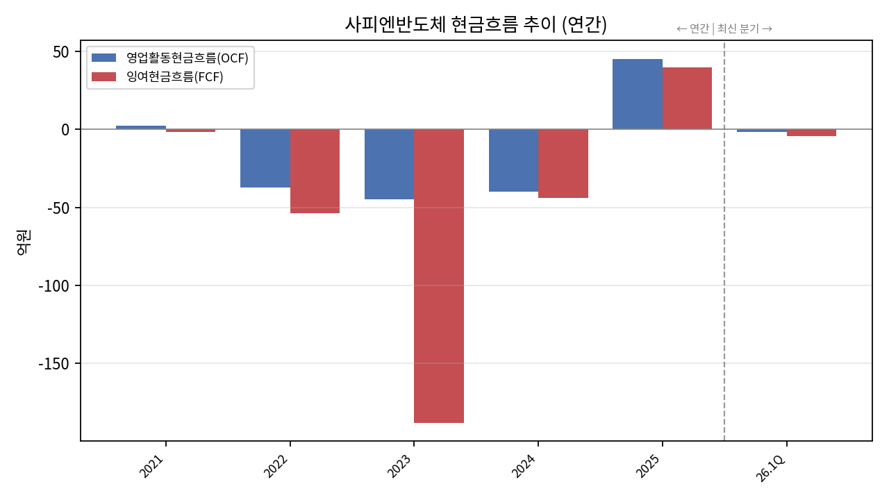현금흐름 추이
